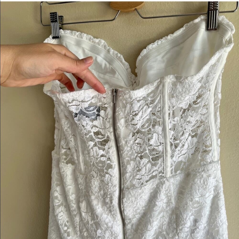 Bardot White Lace Mini Dress - Picture 9 of 11